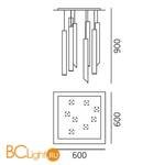 Подвесной светильник Artemide Miyako DJ1001O02 - Схема