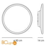 Встраиваемый потолочный светильник Artemide Nebula 1699010A - Схема