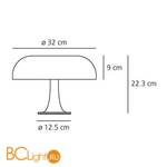 Настольная лампа Artemide Nessino 0039070A - Схема
