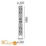 Напольный светильник Artemide New Nature 1157W10A - Схема