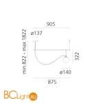 Подвесной светильник Artemide nh 1274010A - Схема