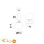 Настольный светильник Artemide nh 1217010A - Схема