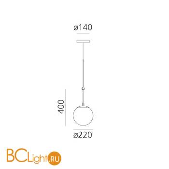 Подвесной светильник Artemide nh 1281010A - Схема