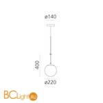Подвесной светильник Artemide nh 1281010A - Схема