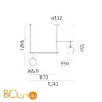 Подвесной светильник Artemide nh 1282010A - Схема