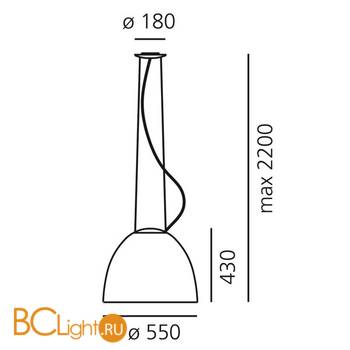 Подвесной светильник Artemide Nur A242190 - Схема