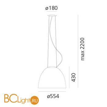 Подвесной светильник Artemide Nur A243310APP - Схема