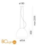 Подвесной светильник Artemide Nur A243310APP - Схема