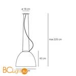 Подвесной светильник Artemide Nur A240600+A249300 - Схема