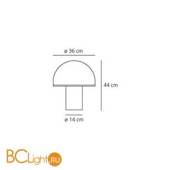 Настольный светильник Artemide Onfale tavolo grande A006300 - Схема