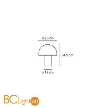 Настольный светильник Artemide Onfale tavolo medio A006500 - Схема