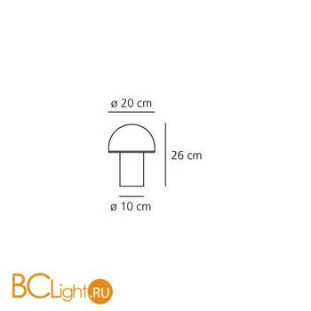 Настольный светильник Artemide Onfale tavolo piccolo A006400 - Схема