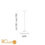 Подвесной светильник Artemide Orsa 0352030A - Схема