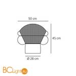 Настольный светильник Artemide Patroclo 0060010A - Схема