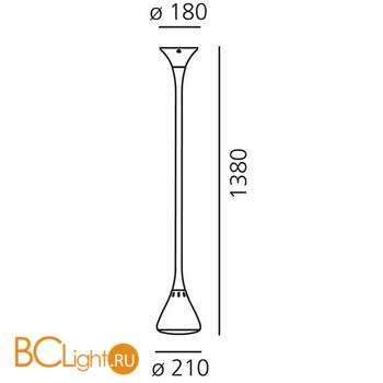 Потолочный светильник Artemide Pipe 0672W10A - Схема
