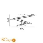 Потолочный светильник Artemide Pirce 1253W10A - Схема