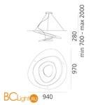 Подвесной светильник Artemide Pirce 1254W10A - Схема