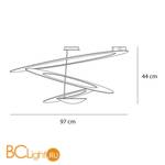 Потолочный светильник Artemide Pirce LED 1253110A - Схема