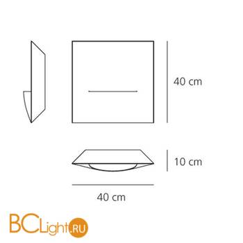 Настенный светильник Artemide Platea 1584020A - Схема