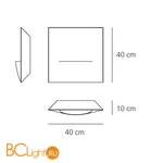 Настенный светильник Artemide Platea 1584020A - Схема