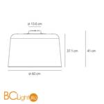 Подвесной светильник Artemide Polinnia Black 1659020A - Схема