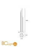 Напольный светильник Artemide Reeds T087300 - Схема