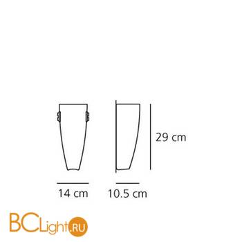 Настенный светильник Artemide Robbia 30 - Halo C221920 - Схема