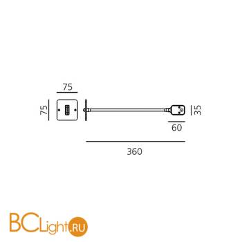 Настенный светильник Artemide Skopos NL1760010K004 - Схема