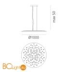 Подвесной светильник Artemide Silent Field 1013020A - Схема