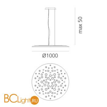 Подвесной светильник Artemide Silent Field 1013040A - Схема