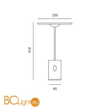 Настольный светильник Artemide Sisifo 1732020A - Схема