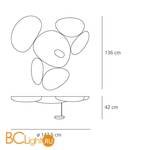 Потолочный светильник Artemide Skydro 1245W10A - Схема