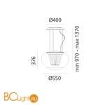 Подвесной светильник Artemide Spectral Light 0341010A - Схема