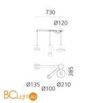 Подвесной светильник Artemide Stablight DAL0027L14 - Схема