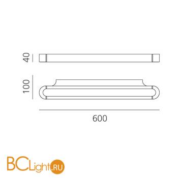 Настенный светильник Artemide Talo 1913050A - Схема
