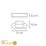 Настенный светильник Artemide Talo 0615W20A - Схема