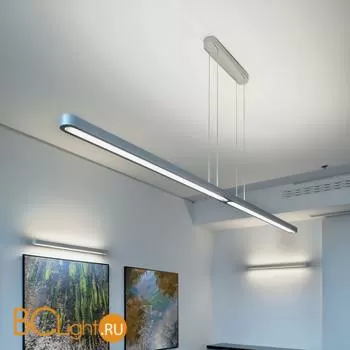 Подвесной светильник Artemide Talo sospensione 240 - 2x54w Dimmerabile Silver 0607020A - Фото 0