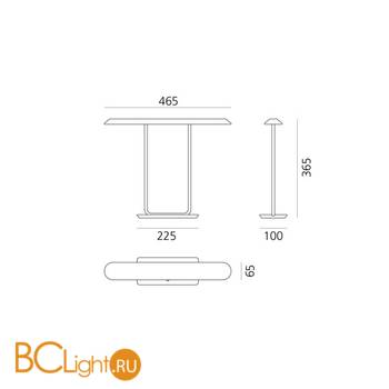 Настольная лампа Artemide Tempio 0052010A - Схема