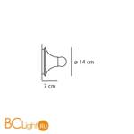 Настенно-потолочный светильник Artemide Teti Anthracite grey A048150 - Схема