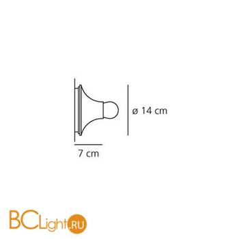 Настенно-потолочный светильник Artemide Teti Orange A048110 - Схема