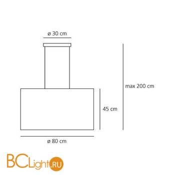 Подвесной светильник Artemide Tian Xia Halo A241650 - Схема