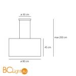 Подвесной светильник Artemide Tian Xia Halo A241650 - Схема