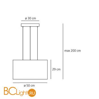Подвесной светильник Artemide Tian Xia 500 - Led A246100 - Схема