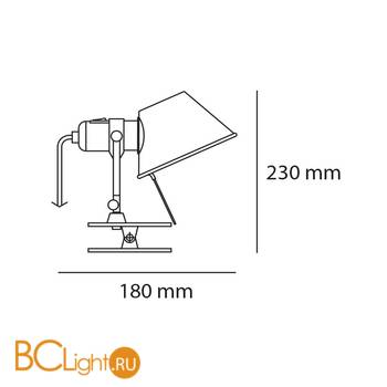 Настольная лампа Artemide Tolomeo A0448W50 - Схема