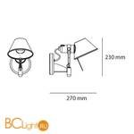 Бра Artemide Tolomeo A0446W50 - Схема