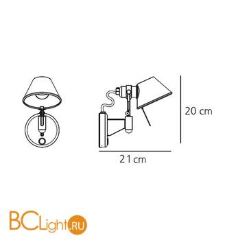 Бра Artemide Tolomeo A0436W00 - Схема