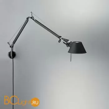 Бра Artemide Tolomeo parete fluo black 1029030A + A025150