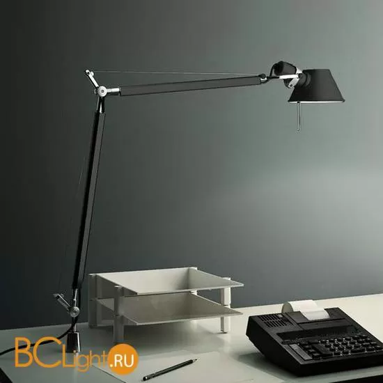 Настольная лампа Artemide Tolomeo mini table fluo black A006030 + A004200