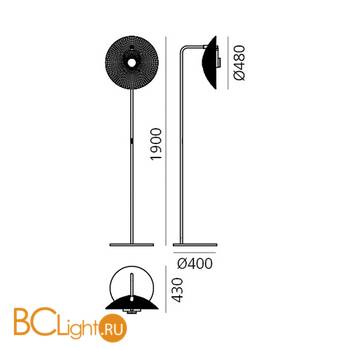 Торшер Artemide Trix DD0091B21 - Схема