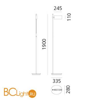 Напольный светильник Artemide Two Flags DEG8100C00L - Схема